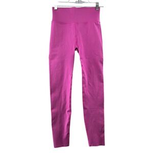 Fabletics SculptKnit Laser Cutout Leggings Womens Large Pink Athletic Gym